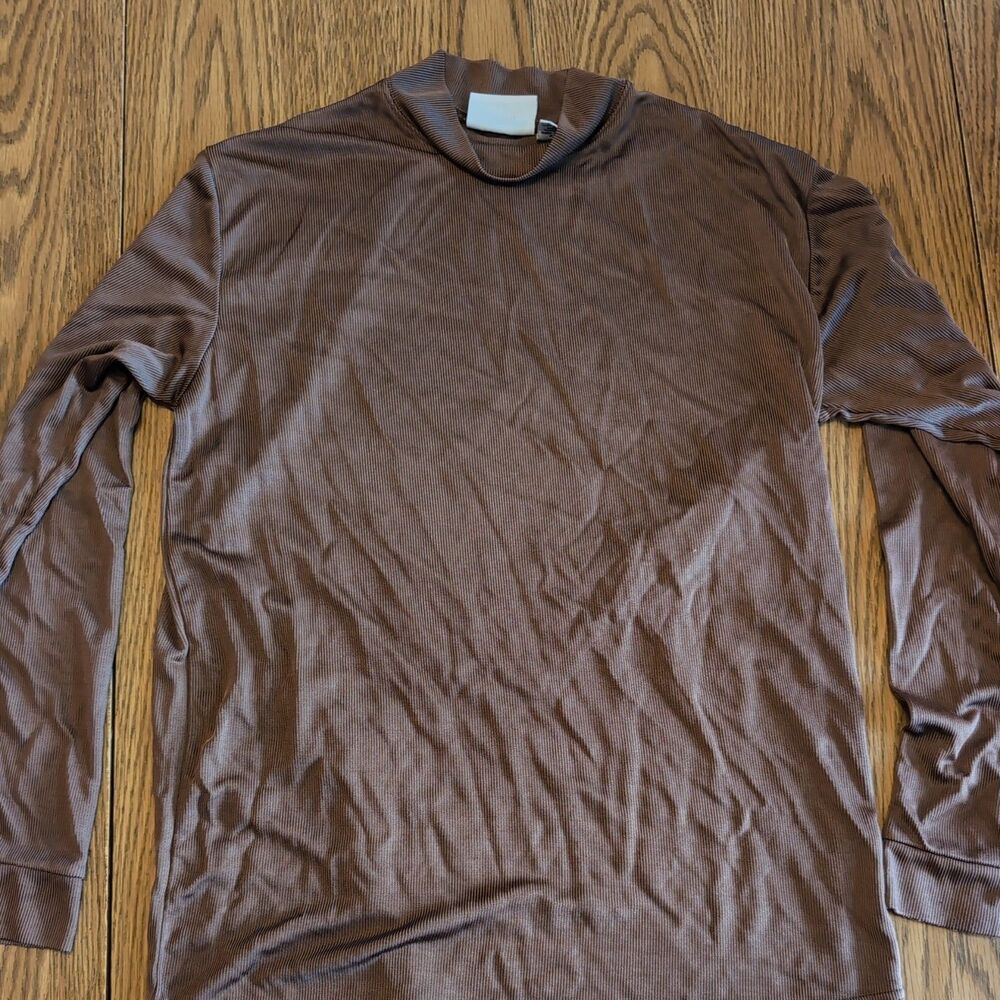 Vintage Irvine Park Velour Long Sleeve Shirt Men M Ribbed